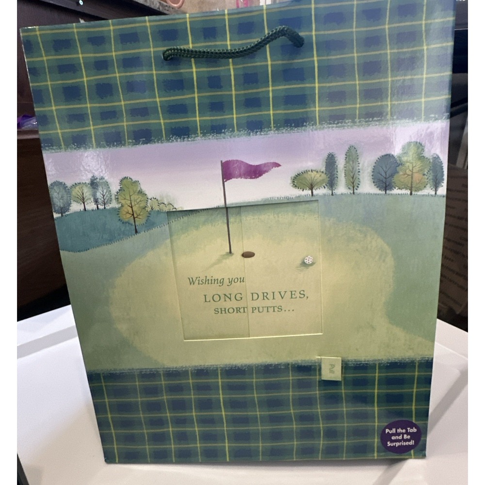 Golf gift‎ bag interactive. Hallmark. 13"x 10"x6"